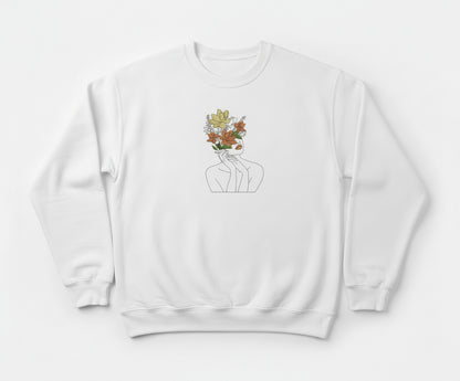 Girl Line Art Sweatshirt