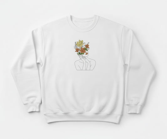 Girl Line Art Sweatshirt