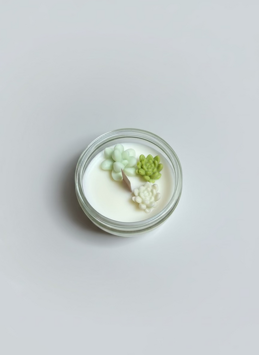 Succulents Candle