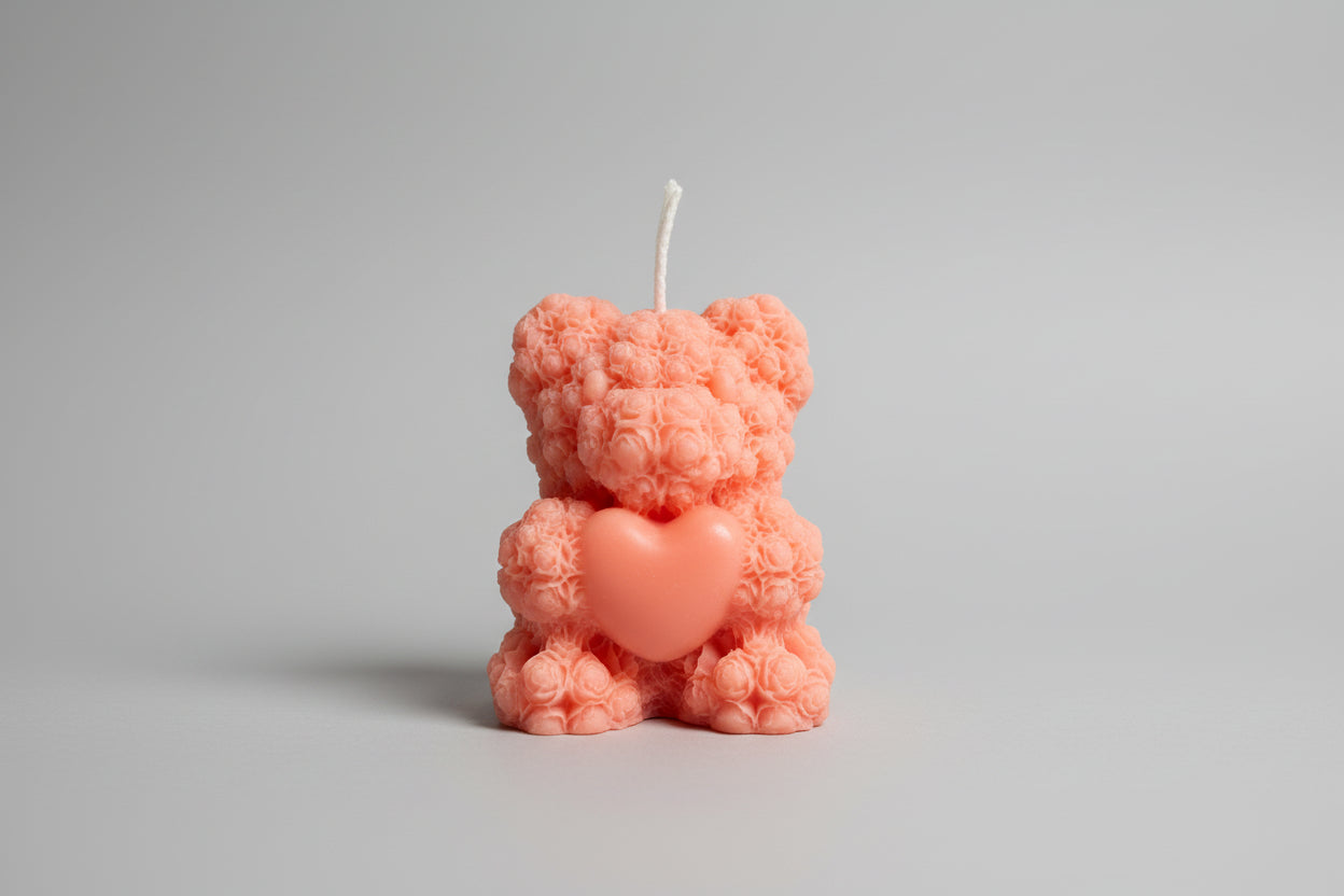 Candle Pink Bear