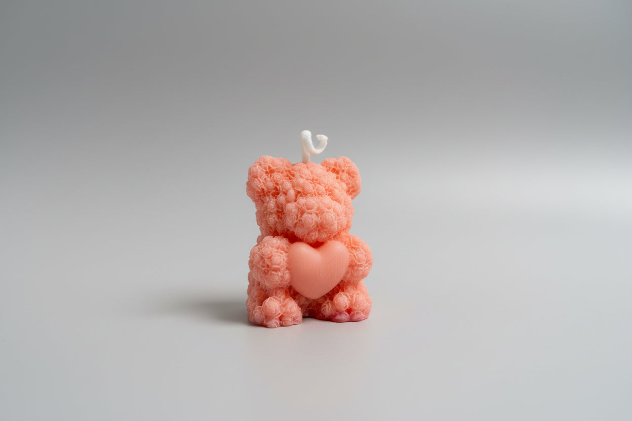 Candle Pink Bear