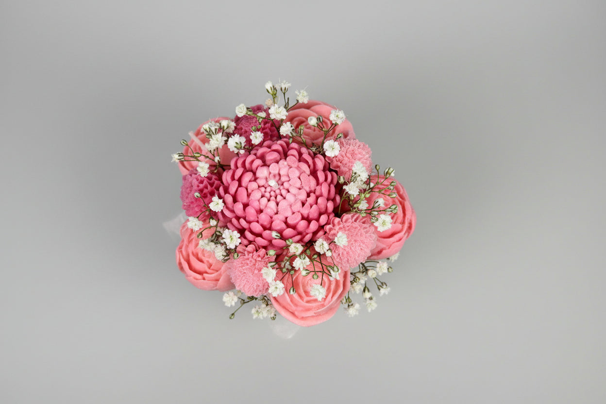 Candle Bouquet Of Flowers