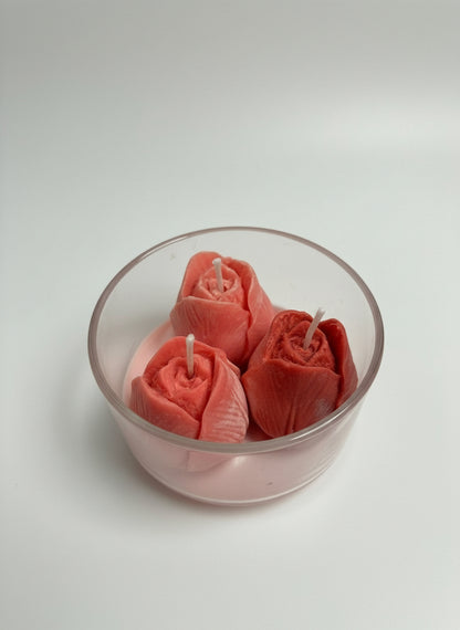 Pink Tulips Candle