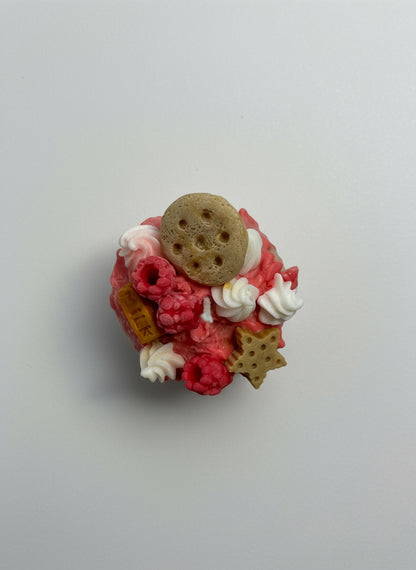 Raspberry Cupcake Candle